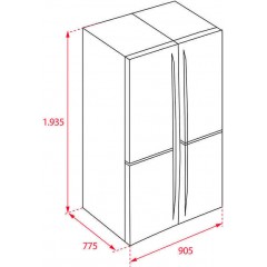 Teka RMF 77920 SS Ψυγείο Ντουλάπα 534lt NoFrost Inox Υ193.5xΠ90.5xΒ77.5εκ. Teka RMF 77920 SS Ψυγείο Ντουλάπα 534lt NoFrost Inox Υ193.5xΠ90.5xΒ77.5εκ.